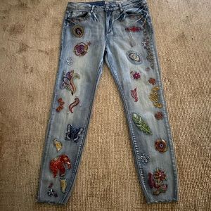 ban jara embroidered jeans